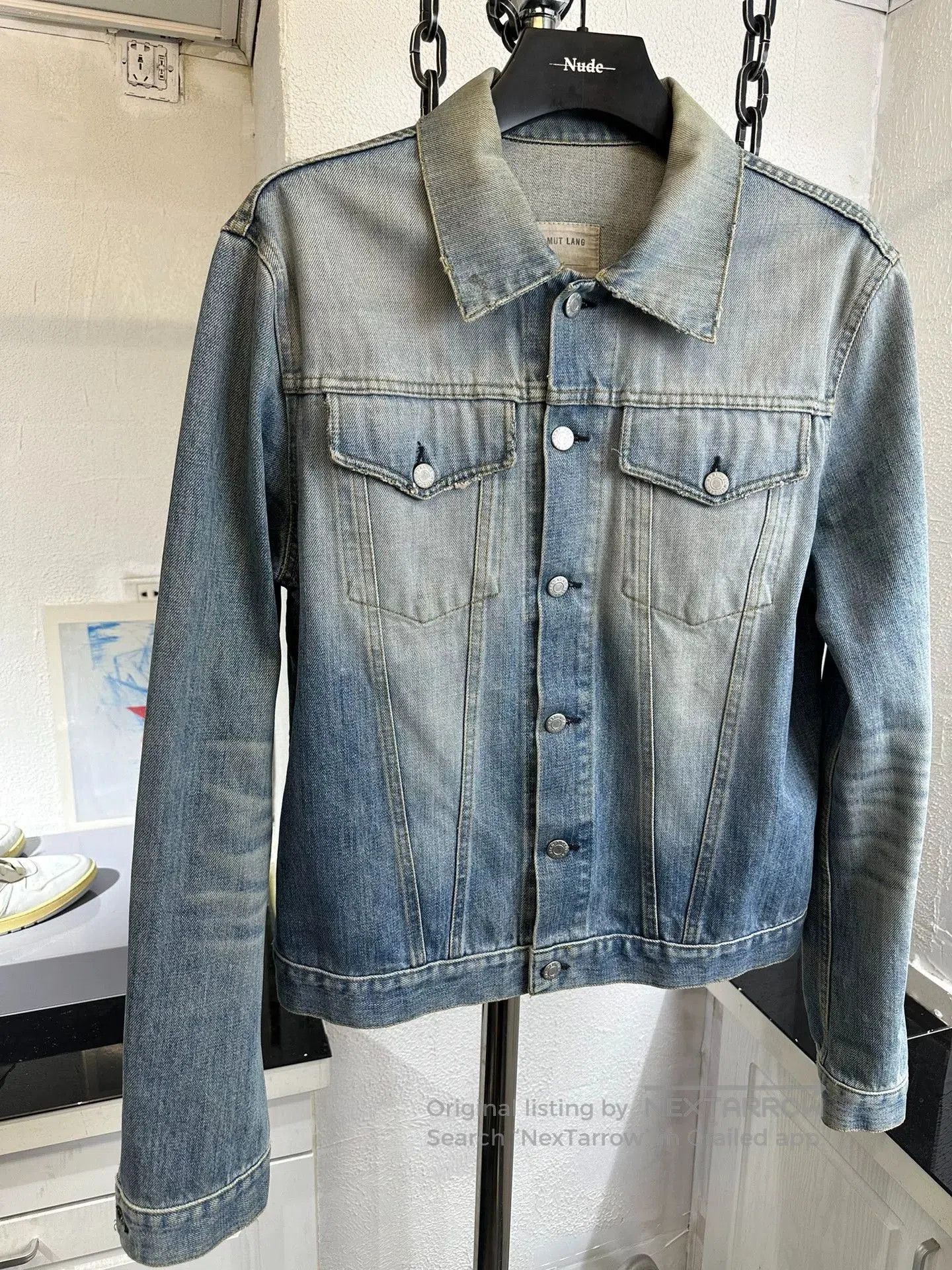 Helmut Lang helmut lang distressed denim jacket size 50. Size US L / EU 52-54 / 3 - 2 Thumbnail