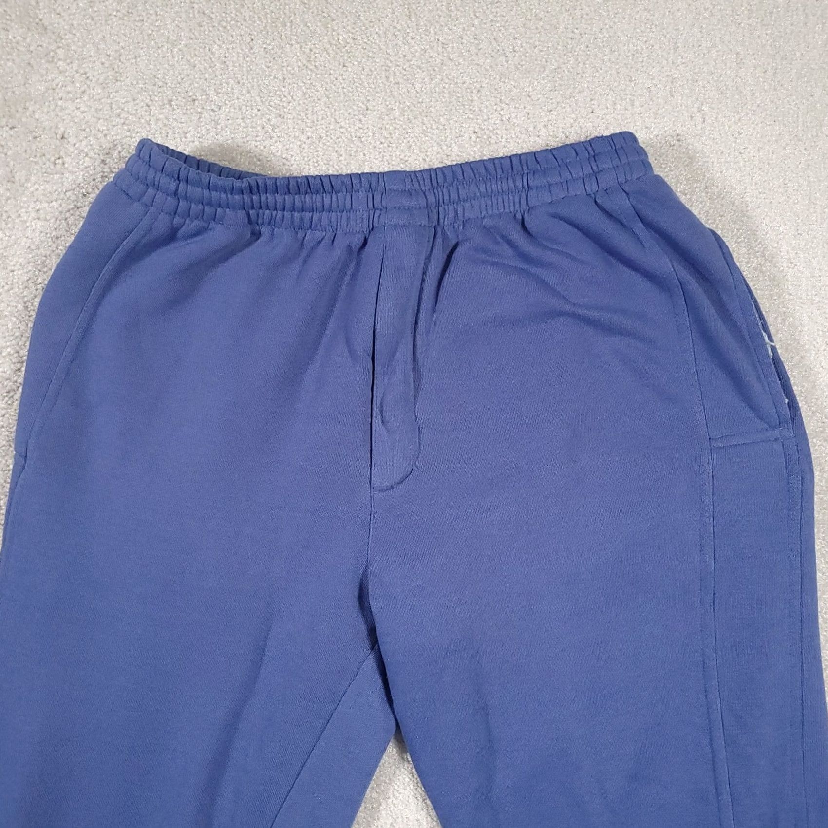 London Fog London Fog Pants Mens Medium Blue Jogger Sweatpants Pockets Elastic Waist Zipper Size US 31 - 3 Thumbnail