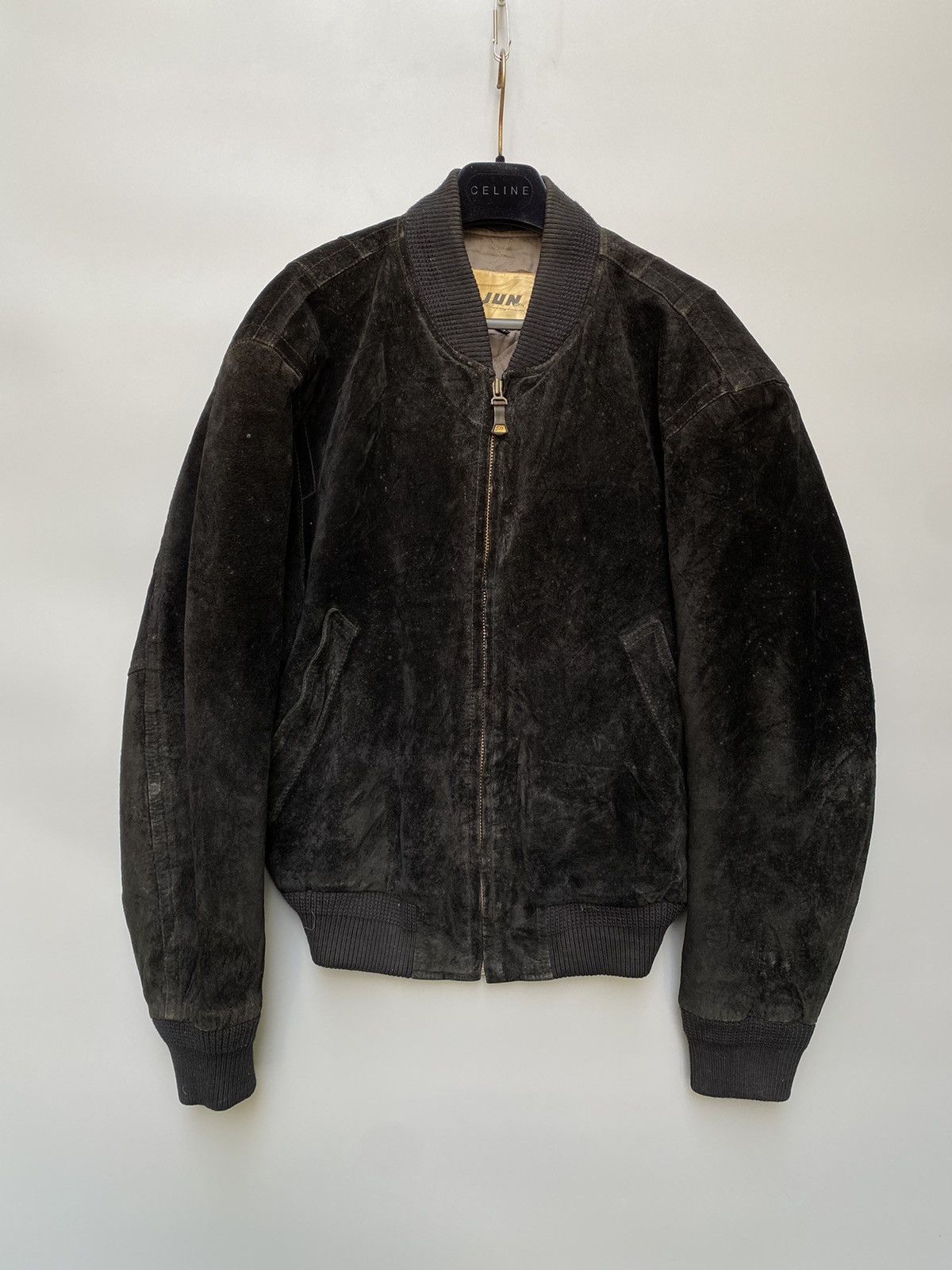 Japanese Brand × Jun Takahashi 90s Junmen by Jun Takahashi Leather Bomber Jacket Size US M / EU 48-50 / 2 - 3 Thumbnail