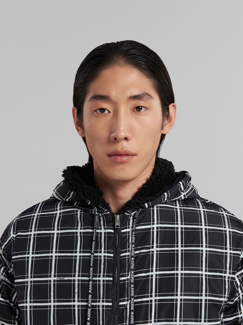 Marni o1w1db10125 Checked Nylon Jacket in Black Size US L / EU 52-54 / 3 - 5 Thumbnail
