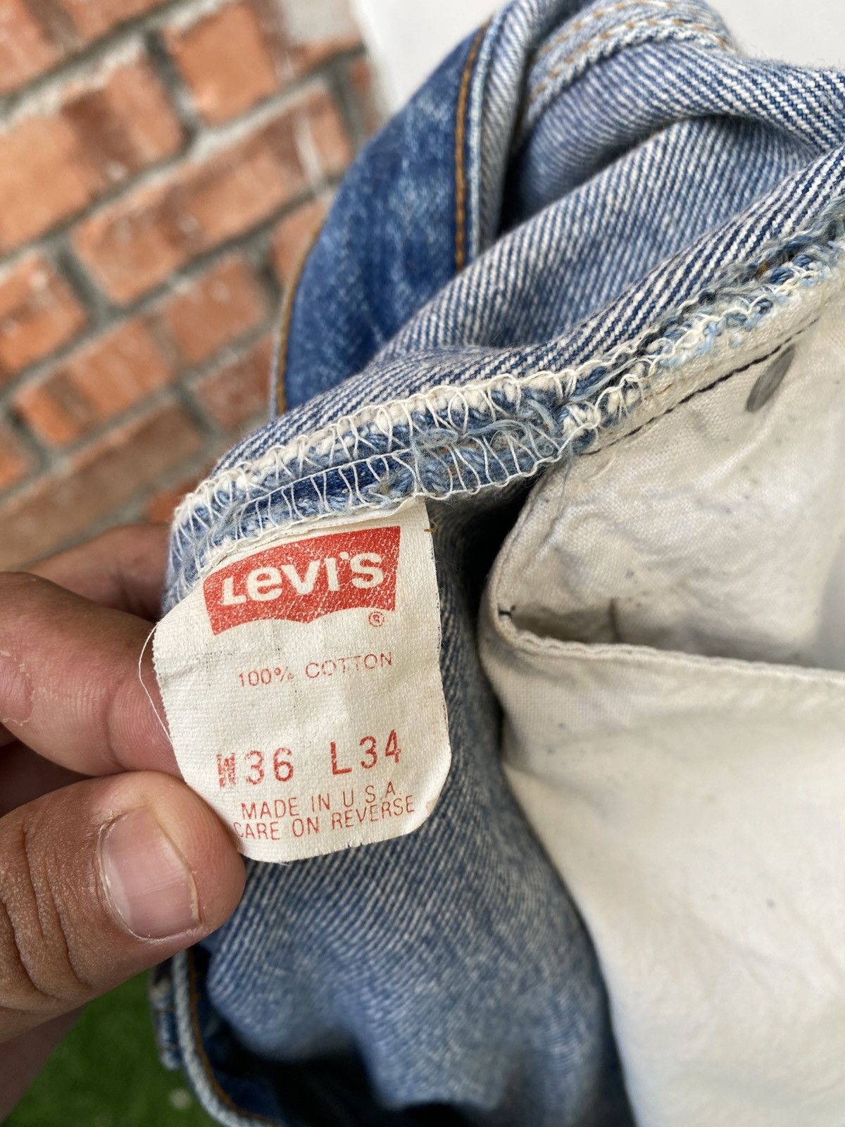 Levi's × Levi's Vintage Clothing × Vintage W35x33.5 Vintage levi's 501 made in USA faded Size US 35 - 6 Thumbnail