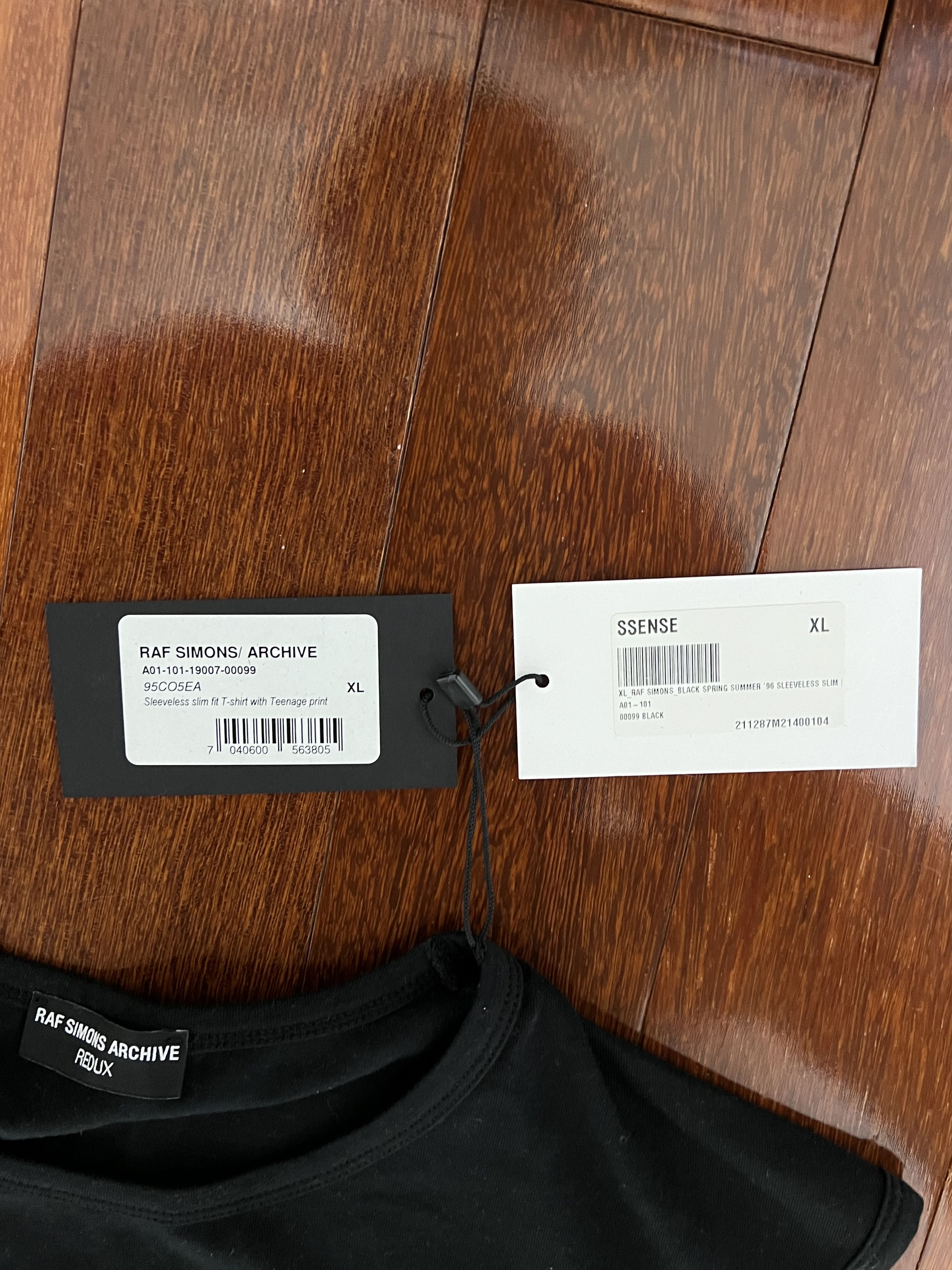 Raf Simons 💚 Raf Simons Redux Teenage Tank Top Black X-Large NEW Size US XL / EU 56 / 4 - 6 Thumbnail