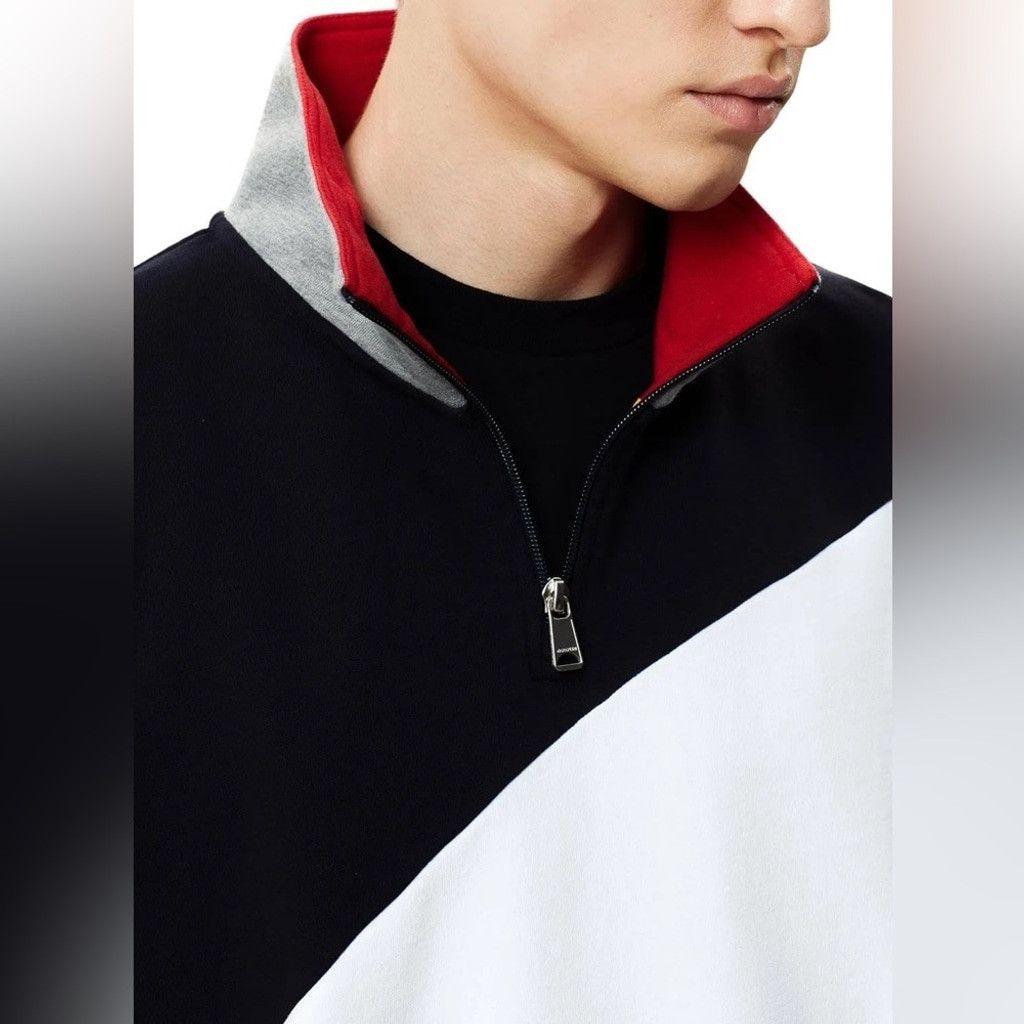 Napapijri Napapijri Bek Colorblock Cotton Kangaroo Pocket Pullover- M Size US M / EU 48-50 / 2 - 4 Thumbnail