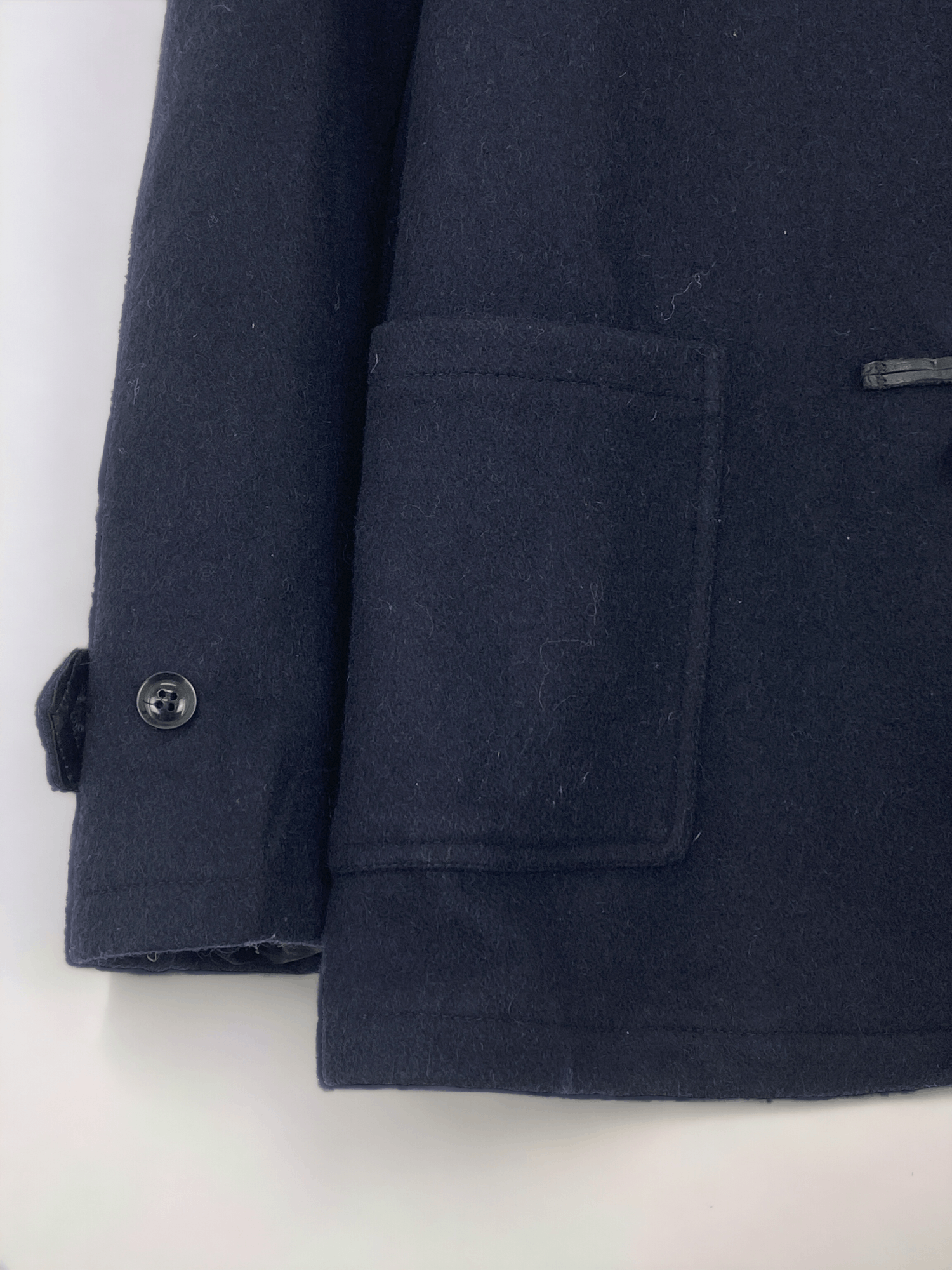 Fidelity Fidelity By Gerald & Stewart Navy Duffle Coat Wool JA0052 Size US M / EU 48-50 / 2 - 12 Thumbnail