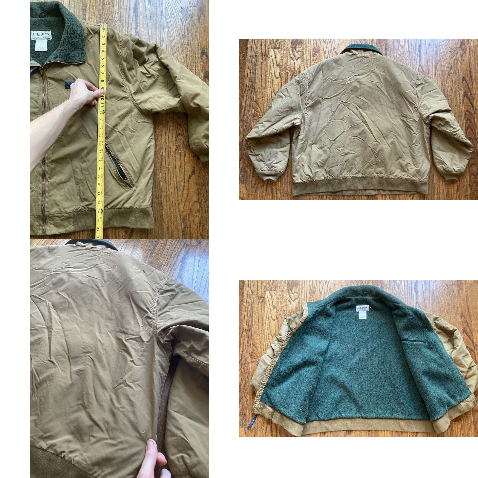 Vintage VINTAGE L.L. Bean Jacket Bomber Full Zip Mens 2XL Beige Size US XXL / EU 58 / 5 - 8 Thumbnail