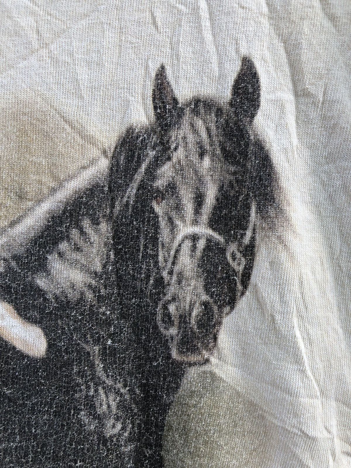 Japanese Brand × Vintage Vintage Two Girls And A Horse Art By Lesley Harrison Tee Size US XL / EU 56 / 4 - 5 Thumbnail