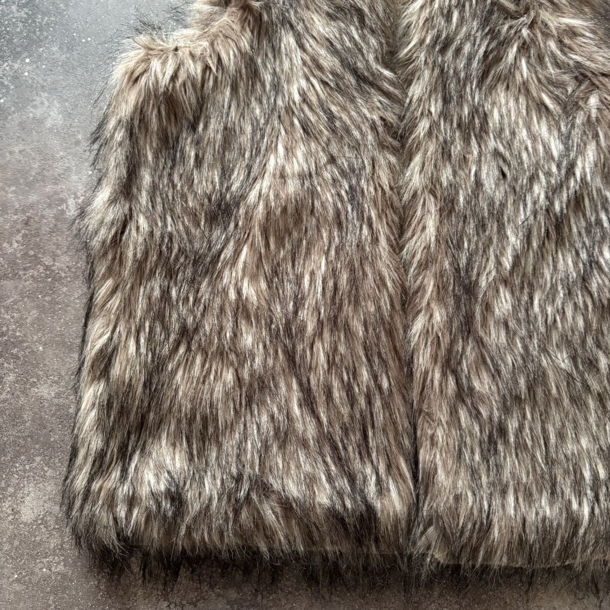 Hysteric Glamour × Vintage Avant Garde Y2K Vintage Faux Fur Vest Size L / US 10 / IT 46 - 8 Thumbnail