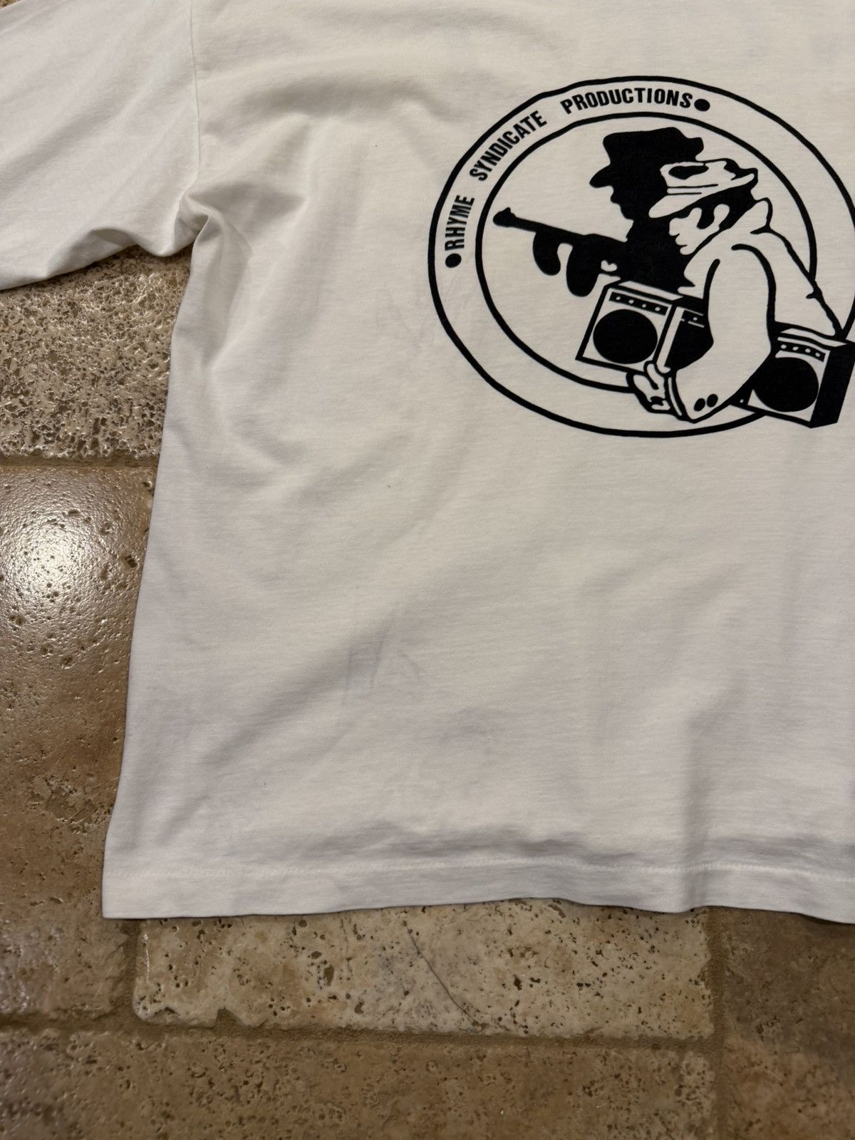 Vintage Vintage Ice-T Freedom of Speech 90’s White LS Hoodie T-Shirt Size US L / EU 52-54 / 3 - 11 Thumbnail