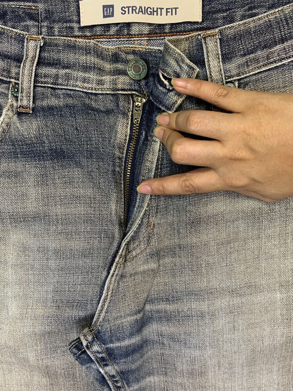 Gap SALES🔥Vintage Gap Rusty Wash Distressed Baggy Jeans Size US 30 / EU 46 - 3 Thumbnail