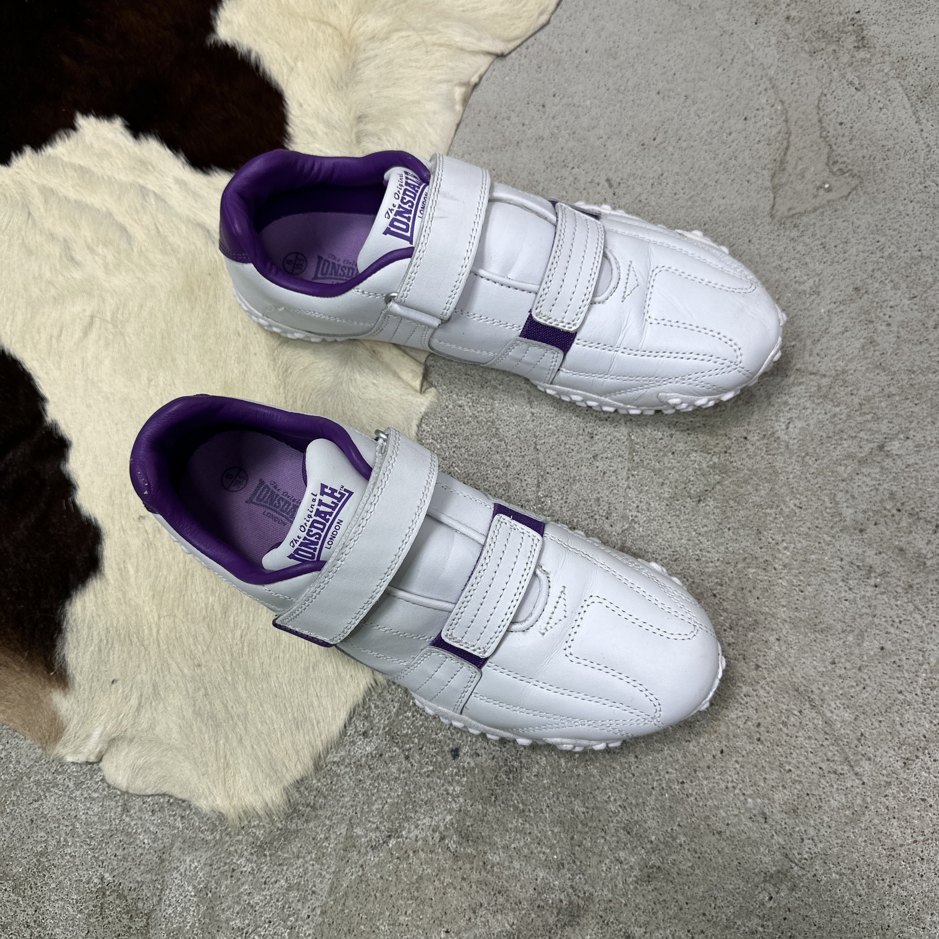 Lonsdale Vintage Streetwear Sporty Leather Lonsdale Straped Sneakers Size US 6.5 / EU 39-40 - 3 Thumbnail