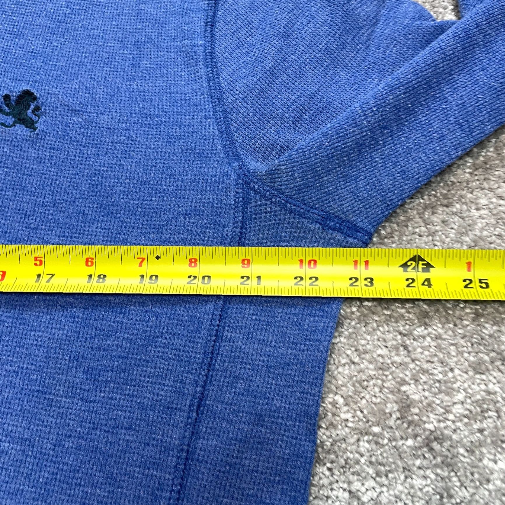 Express Express Shirt Mens XL Blue Thermal Waffle Knit Long Sleeve Tee Lion Logo Shirt Size US XL / EU 56 / 4 - 6 Thumbnail