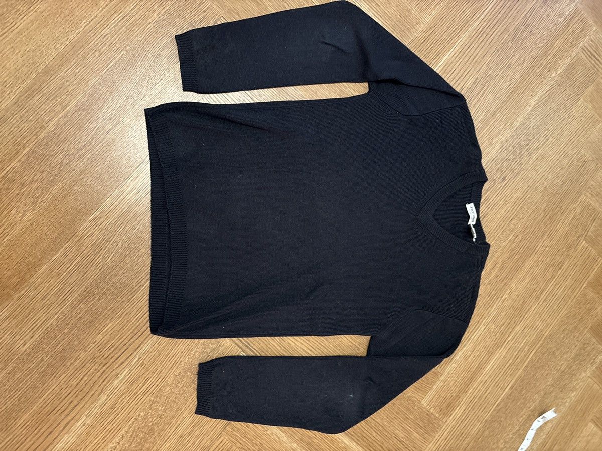 Giorgio Armani black linen/cotton sweater