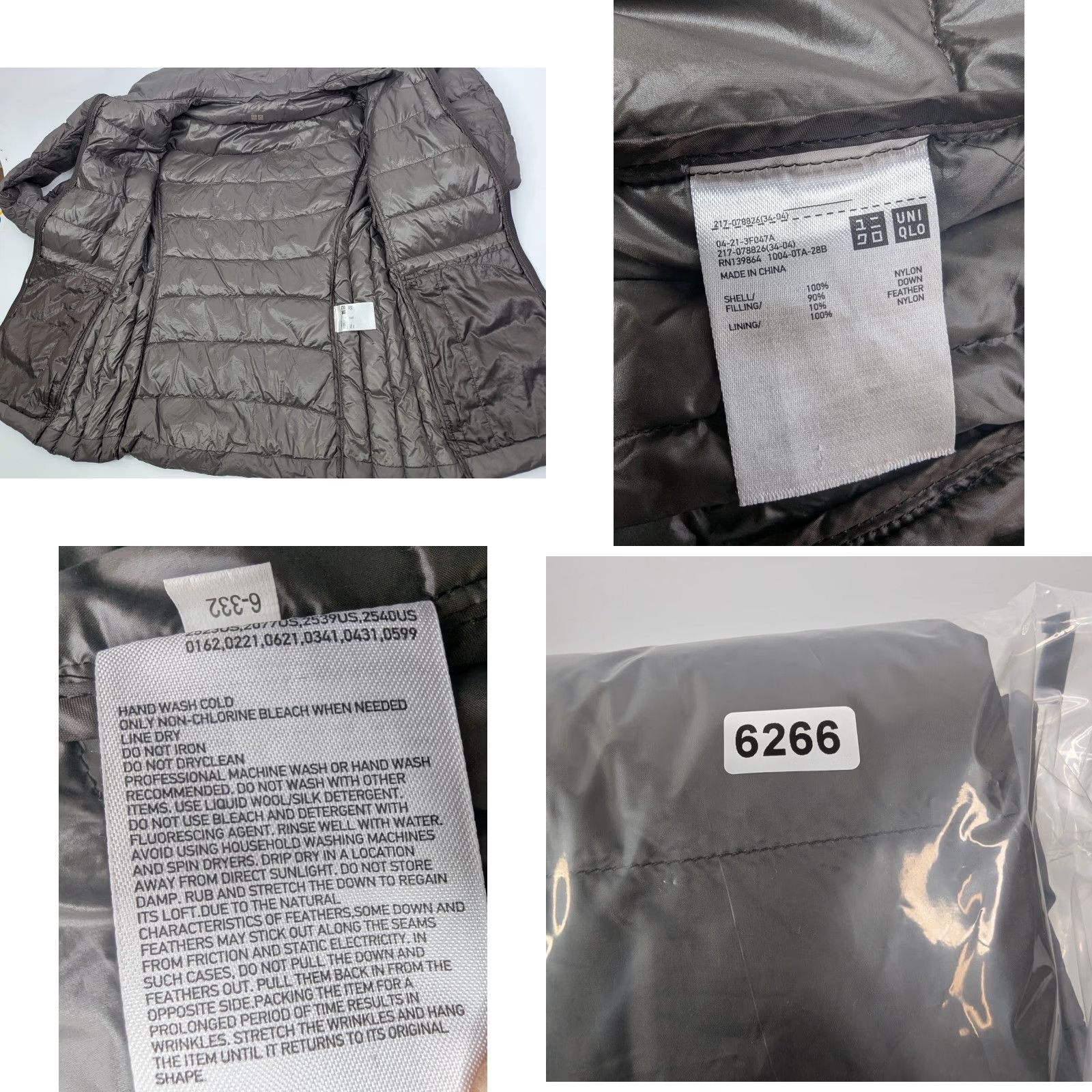 Uniqlo Uniqlo Jacket XS Womens Gray Puffer Full Zip Down Nylon Lightweight Casual, Travel, Outdoor, Pockets, Zip Pockets, 90s? Size XS / US 0-2 / IT 36-38 - 9 Thumbnail