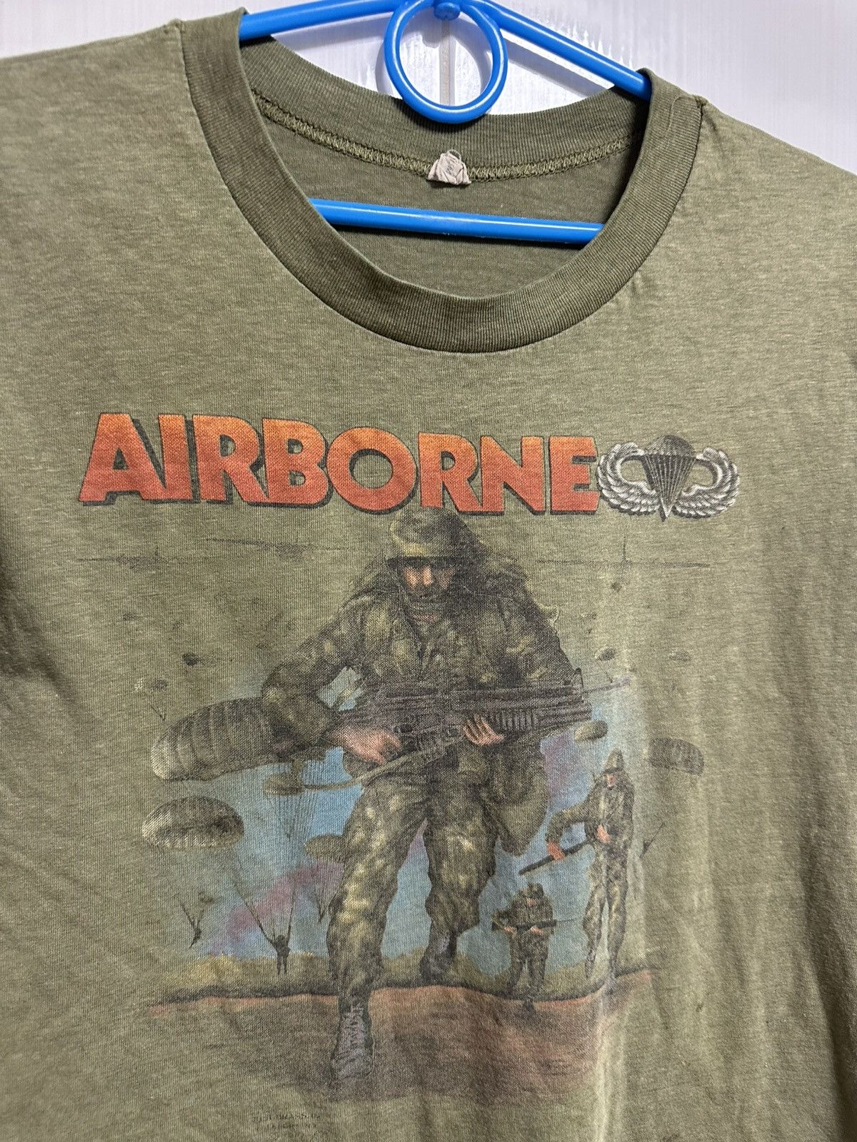 Vintage Rare Vintage 1987 Just Brass 3D Emblem Vietnam airborne 