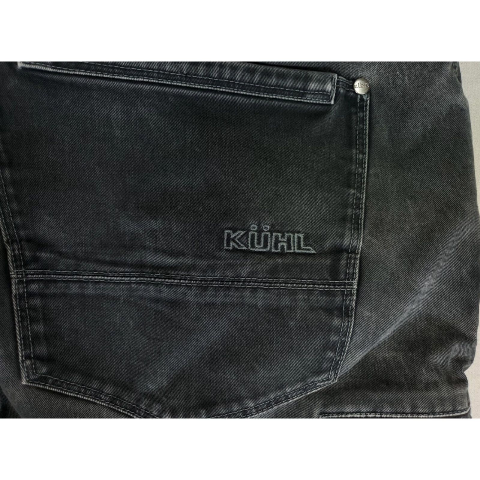 Vintage VINTAGE Kuhl Jeans Rydr Black Cotton Spandex Womens 16S 40/34 JeansWomen Straight Black 16S Size 38" / US 16 / IT 52 - 6 Thumbnail