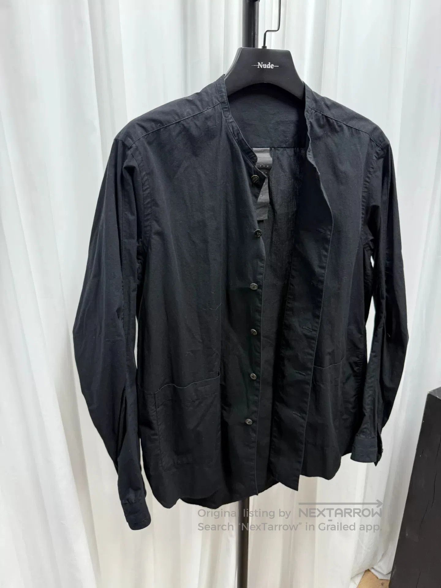 Comme des Garcons Homme Plus Viride Anne TVA Stand Collar Shirt. Size US L / EU 52-54 / 3 - 3 Thumbnail