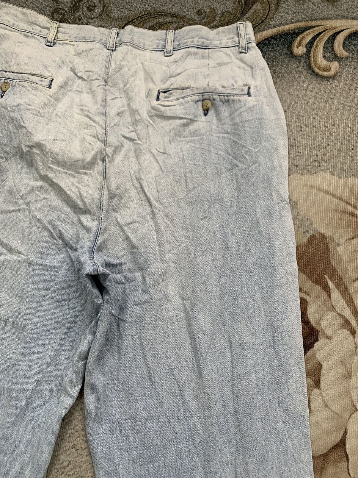 Polo Ralph Lauren Vtg Polo By Ralph Lauren Denim Pant Made in Usa Size US 33 - 12 Thumbnail