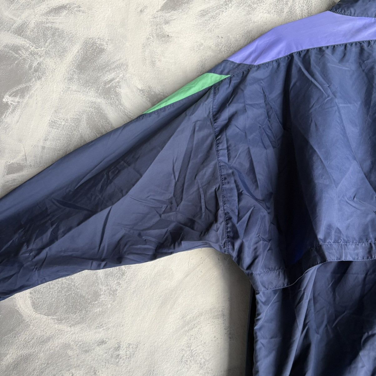 Nike Nike vintage windbreaker jacket. XL. NAVY BLUE with green Size US XL / EU 56 / 4 - 6 Thumbnail