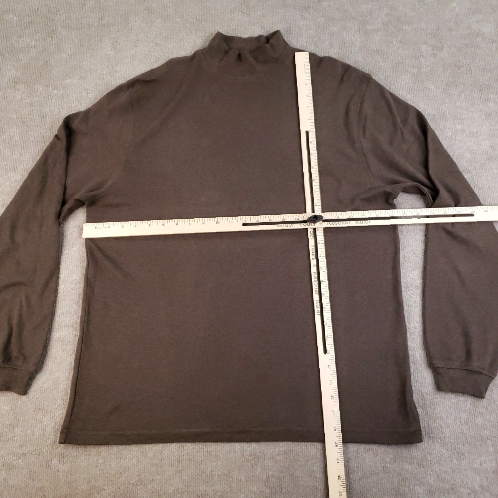 Jos. A. Bank Jos A Bank Sweater Mens Large Brown Pullover Lightweight Mock Neck Casual Size US L / EU 52-54 / 3 - 2 Thumbnail
