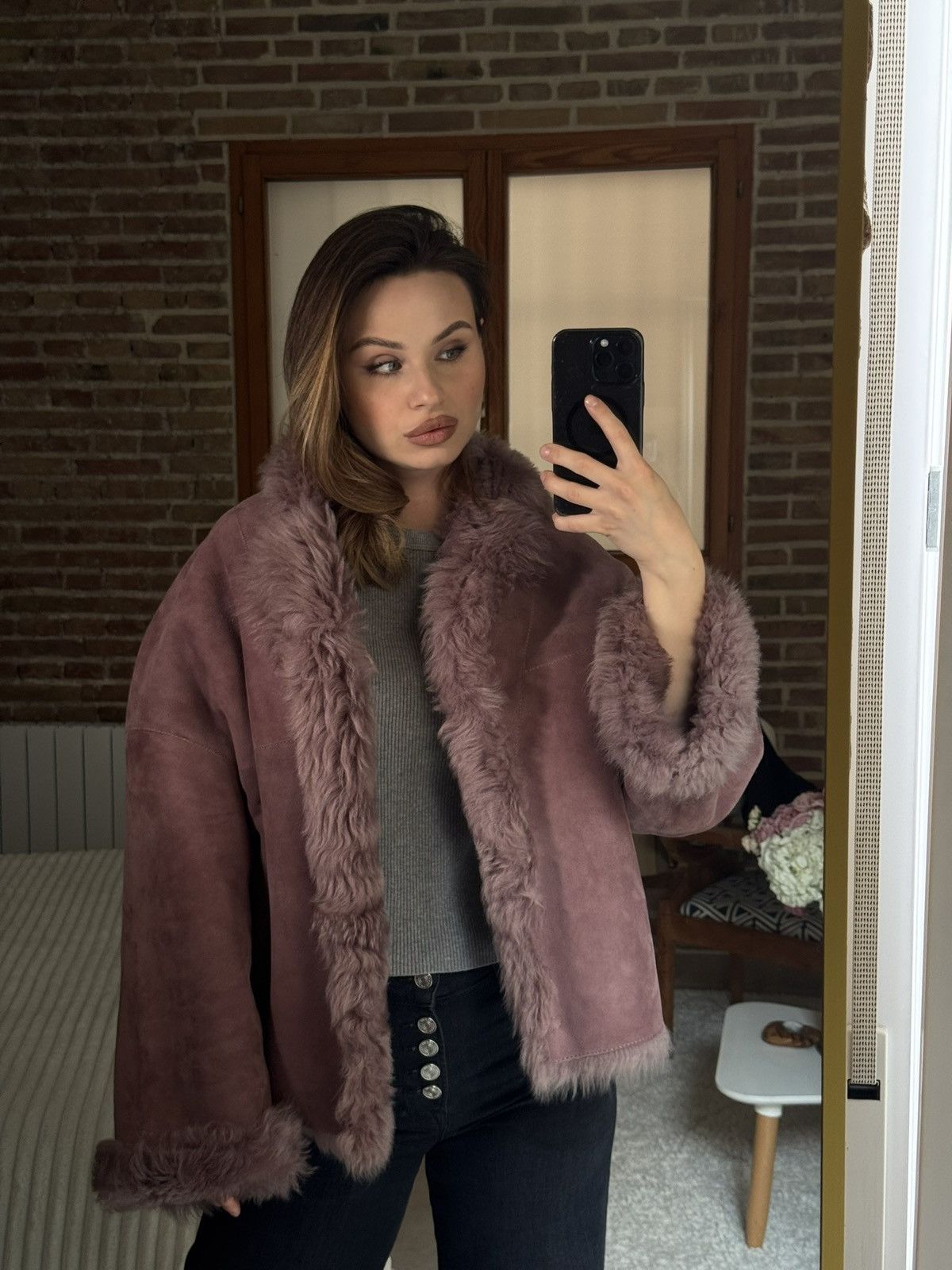 Other Furfurza Lambskin Shearling Jacket Size S / US 4 / IT 40 - 8 Thumbnail