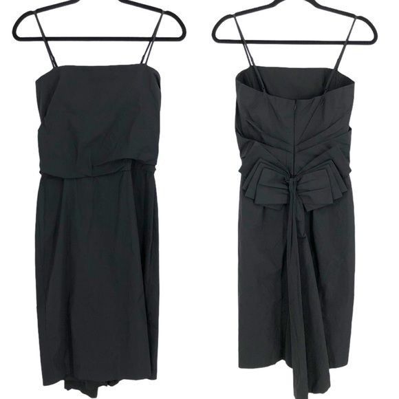 Other Max Azria Little Black Dress Sz 0 Cocktail Spaghetti Strap B Size XS / US 0-2 / IT 36-38 - 4 Thumbnail
