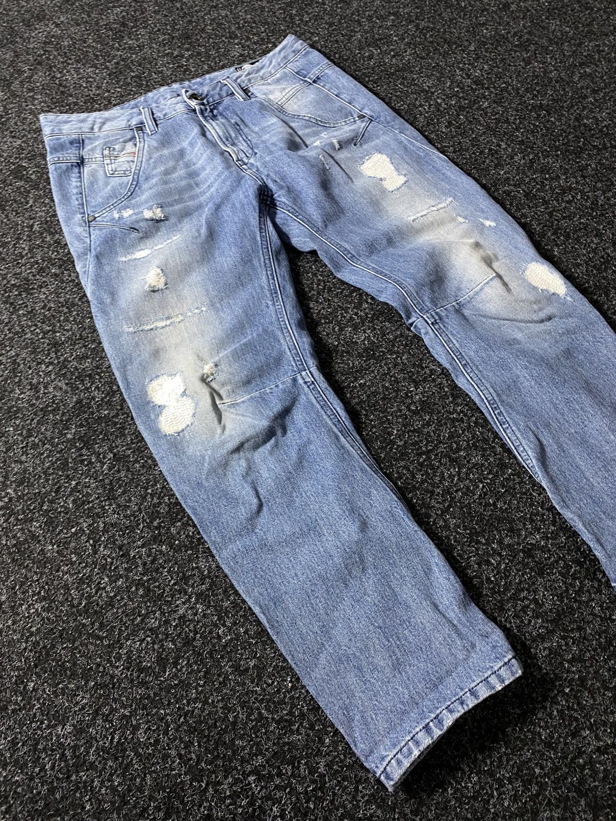 Diesel × If Six Was Nine × Vintage Vintage 90s Y2K Distressed Diesel Industry Jeans baggy pants Size 27" / US 4 / IT 40 - 2 Thumbnail