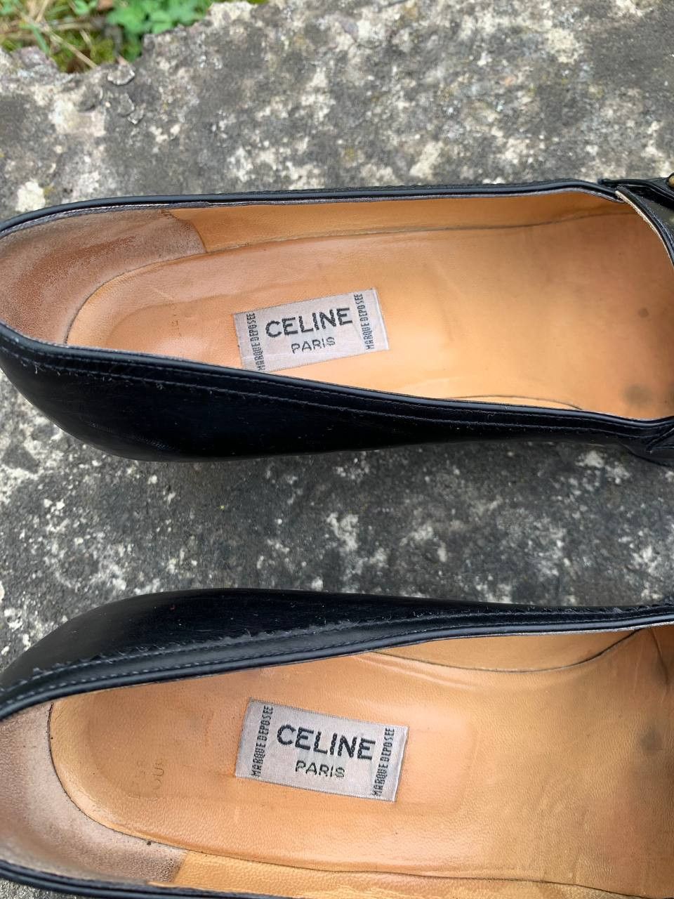 Celine Vintage luxury designer streetwear Celine heels Sz 37 Size US 7 / IT 37 - 6 Thumbnail