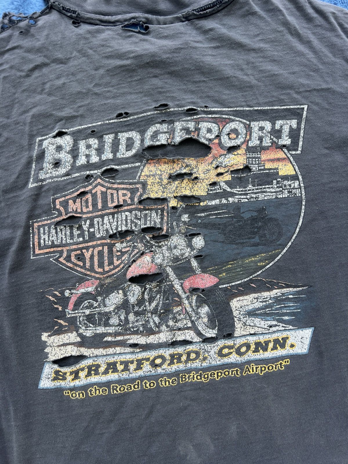 Harley Davidson Vintage 80s Harley Davidson Beefy Tee, Single Stitch Size US XXL / EU 58 / 5 - 7 Thumbnail