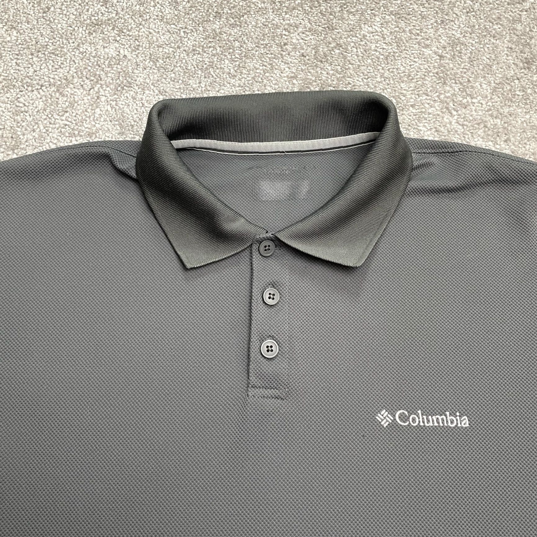Vintage Columbia Polo Shirt Mens L Gray Short Sleeve Collared Active Golf Tennis Top Size US L / EU 52-54 / 3 - 3 Thumbnail