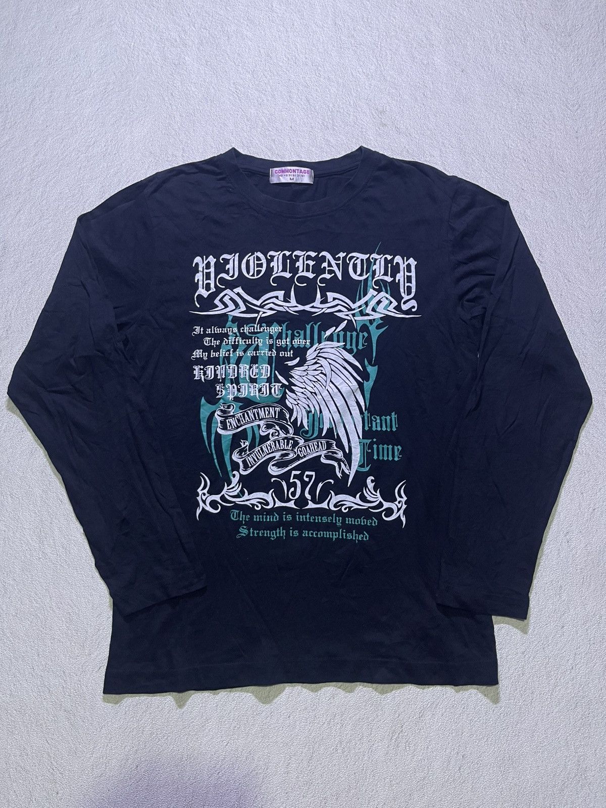 Japanese Brand Y2K COMMONTAGE long sleeve tshirt Size US M / EU 48-50 / 2 - 1 Thumbnail