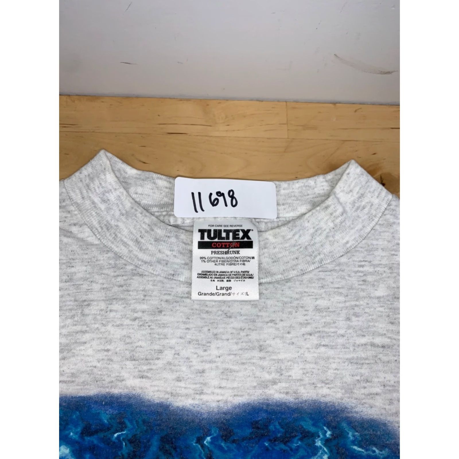 Tultex VINTAGE Seaworld Adventures T Shirt Mens L Gray Orca Shamoo 11698 Size US L / EU 52-54 / 3 - 3 Thumbnail