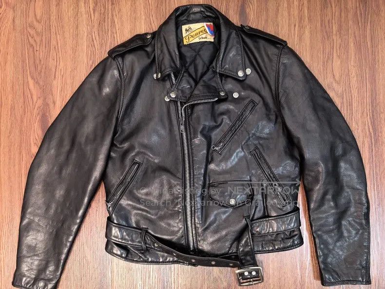 Schott Schott Cowhide motorcycle leather coat Size US XL / EU 56 / 4 - 1 Thumbnail