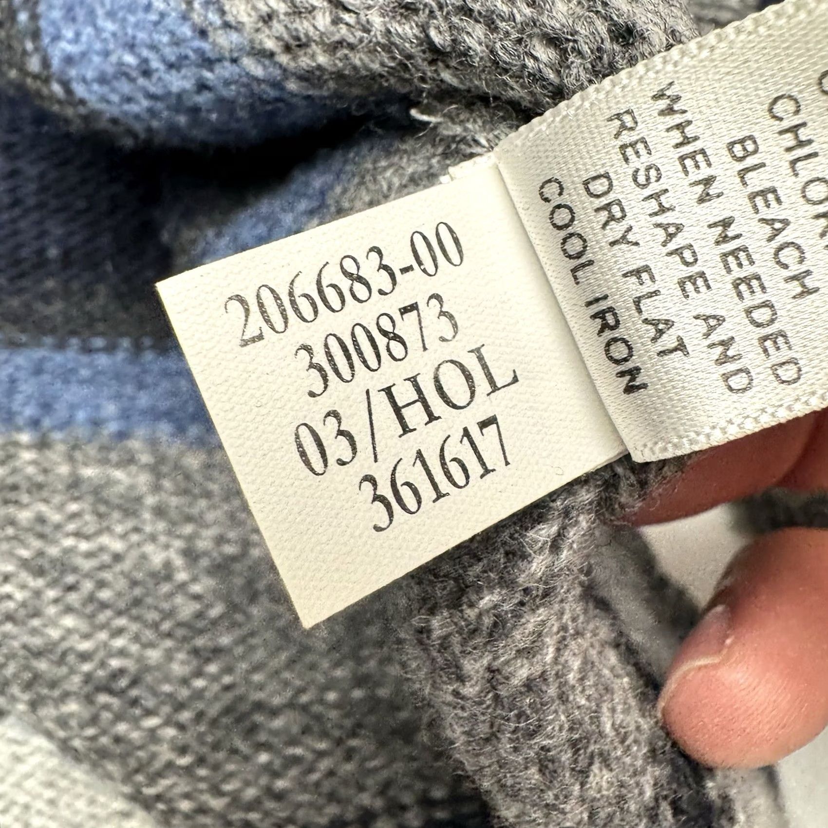Banana Republic VINTAGE Banana Republic 1/4 Zip Wool Sweater Blue Grey Striped XL Men MENS XS? Size US XL / EU 56 / 4 - 4 Thumbnail