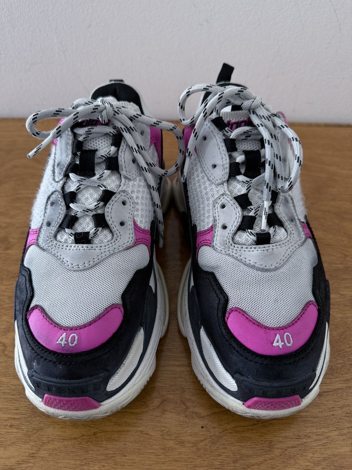 Balenciaga Balenciaga Triple S Pink Black White - EU 40 - Gently Worn Size US 10 / IT 40 - 4 Thumbnail