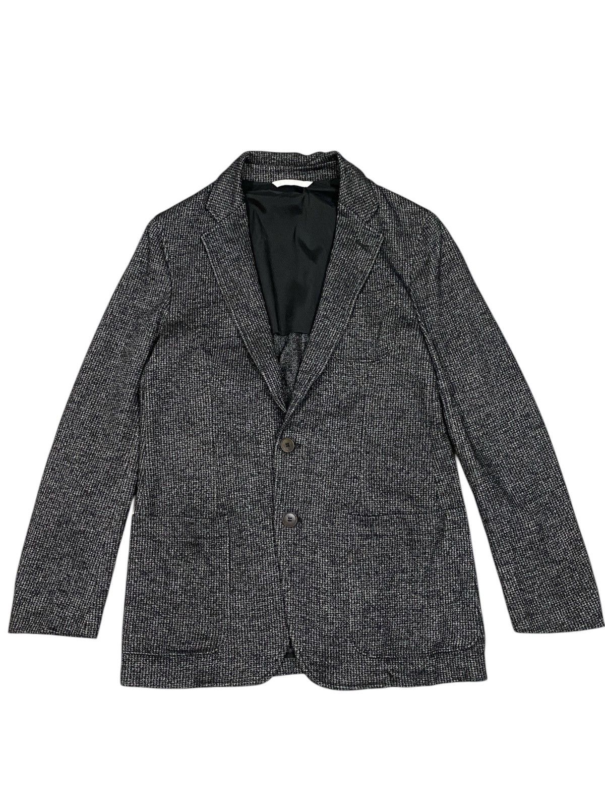 Armani Collezioni Armani Collezioni Textured Wool Blend Knit Blazer Jacket Size US L / EU 52-54 / 3 - 2 Thumbnail