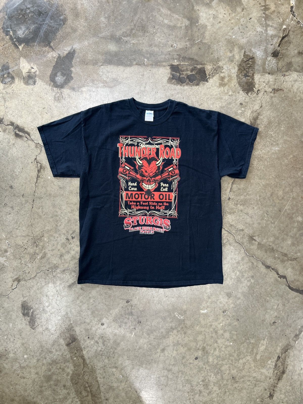 Harley Davidson Vintage Sturgis Devil Motor Oil Tee XL Size US XL / EU 56 / 4 - 2 Thumbnail