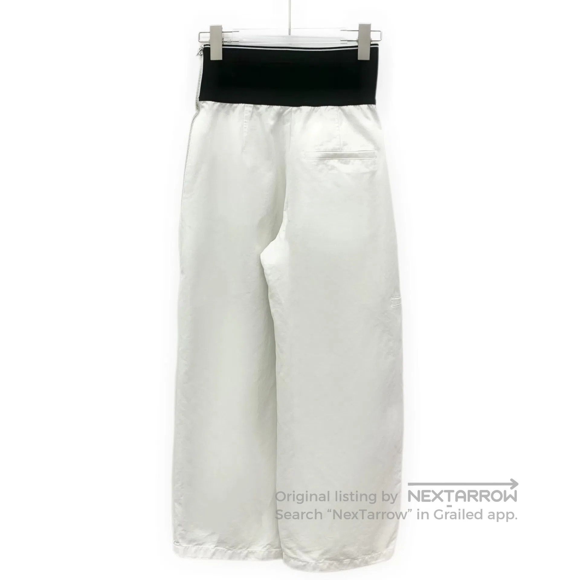 Alexander Wang Alexander Wang size XS White stretch logo lettering cotton Size US 27 - 2 Thumbnail
