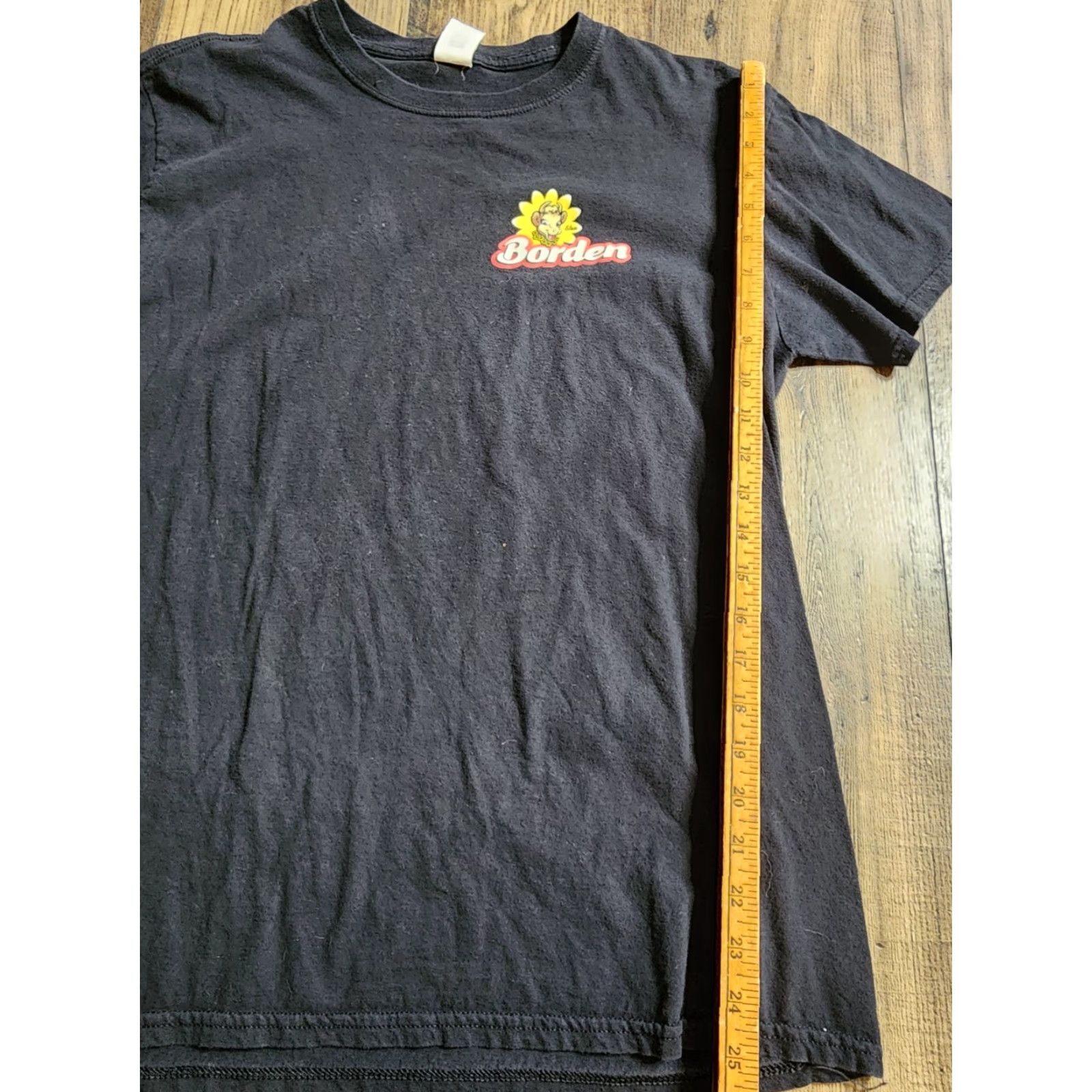 Gildan Mens L T-Shirt - Elsie The Cow Borden’s Dairy Logo Black Cotton Short Sleeve Crew Neck Ungrouped Gildan Regular 100% Cotton Size US L / EU 52-54 / 3 - 4 Thumbnail
