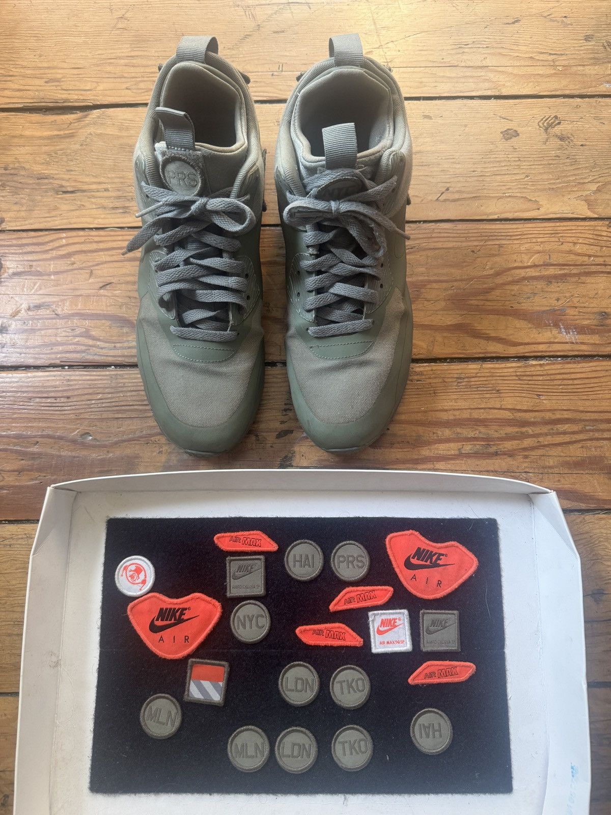 Nike Nike Air Max 1 Patch Pack Olive USA edition w/ Patches Size US 11.5 / EU 44-45 - 2 Thumbnail