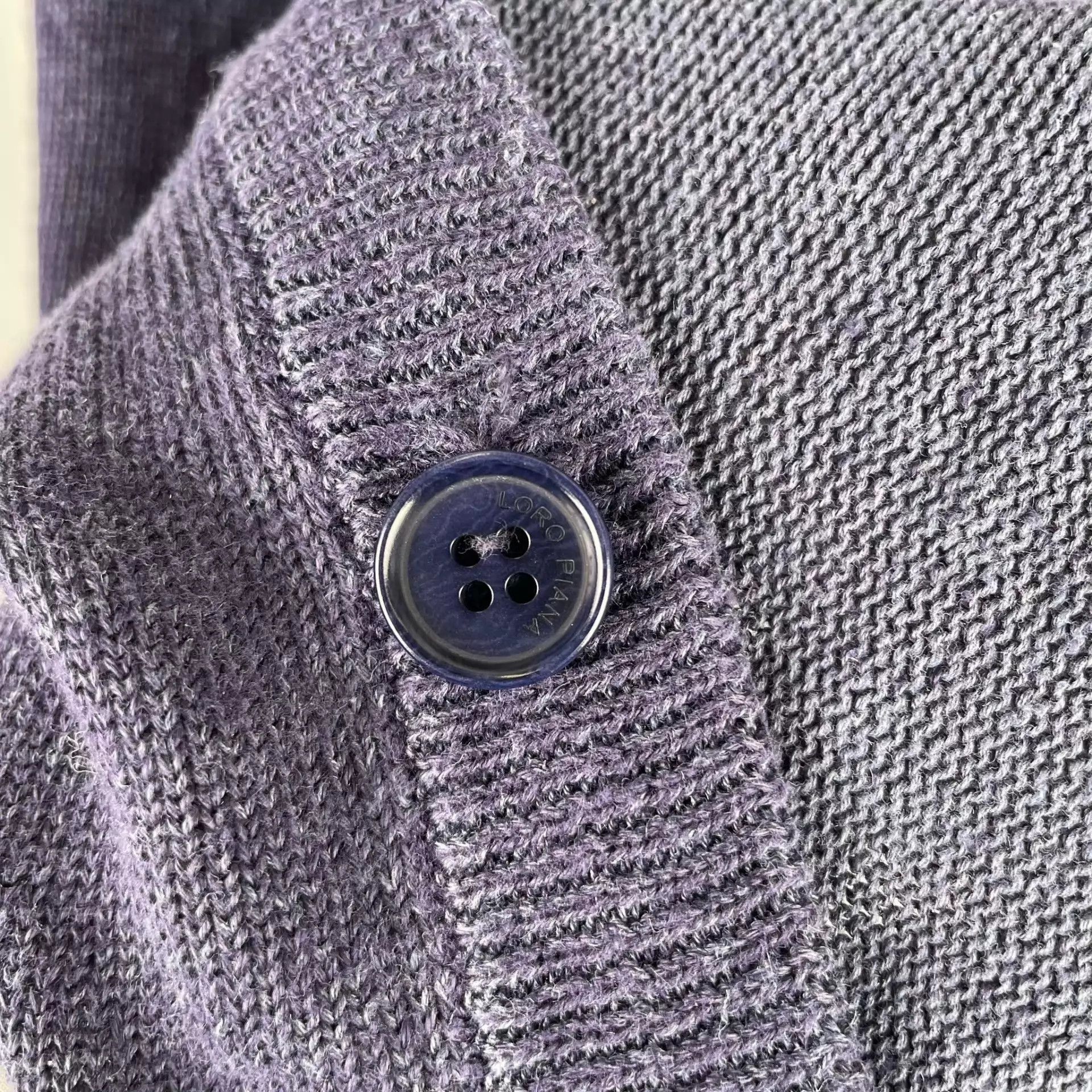 Loro Piana Loro Piana men's short linen-cotton cardigan navy 48 Size US M / EU 48-50 / 2 - 8 Thumbnail