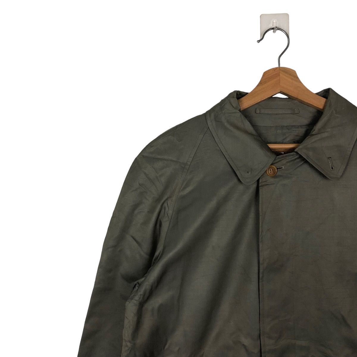 Burberry 🔥VINTAGE BURBERRYS TRENCH LONG COAT NOVA CHECK LINING Size US M / EU 48-50 / 2 - 7 Thumbnail