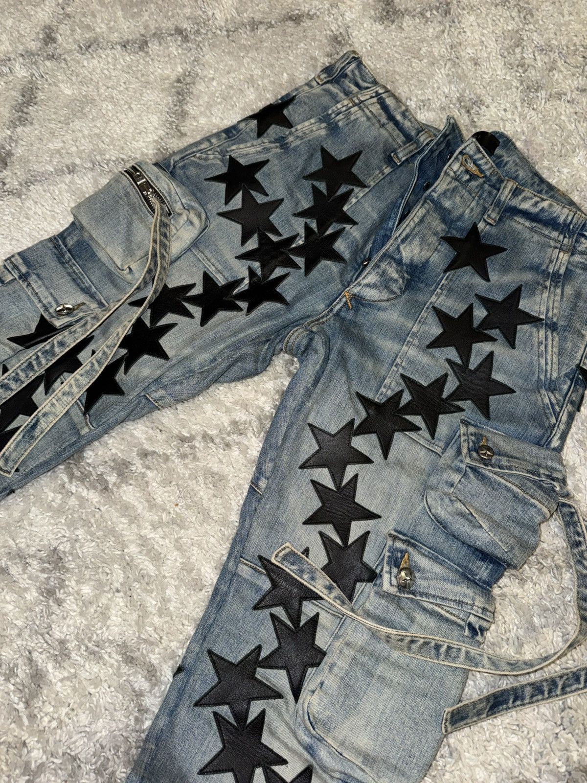 Amiri Amiri Star Denim Strap Jeans Size US 32 / EU 48 - 3 Thumbnail
