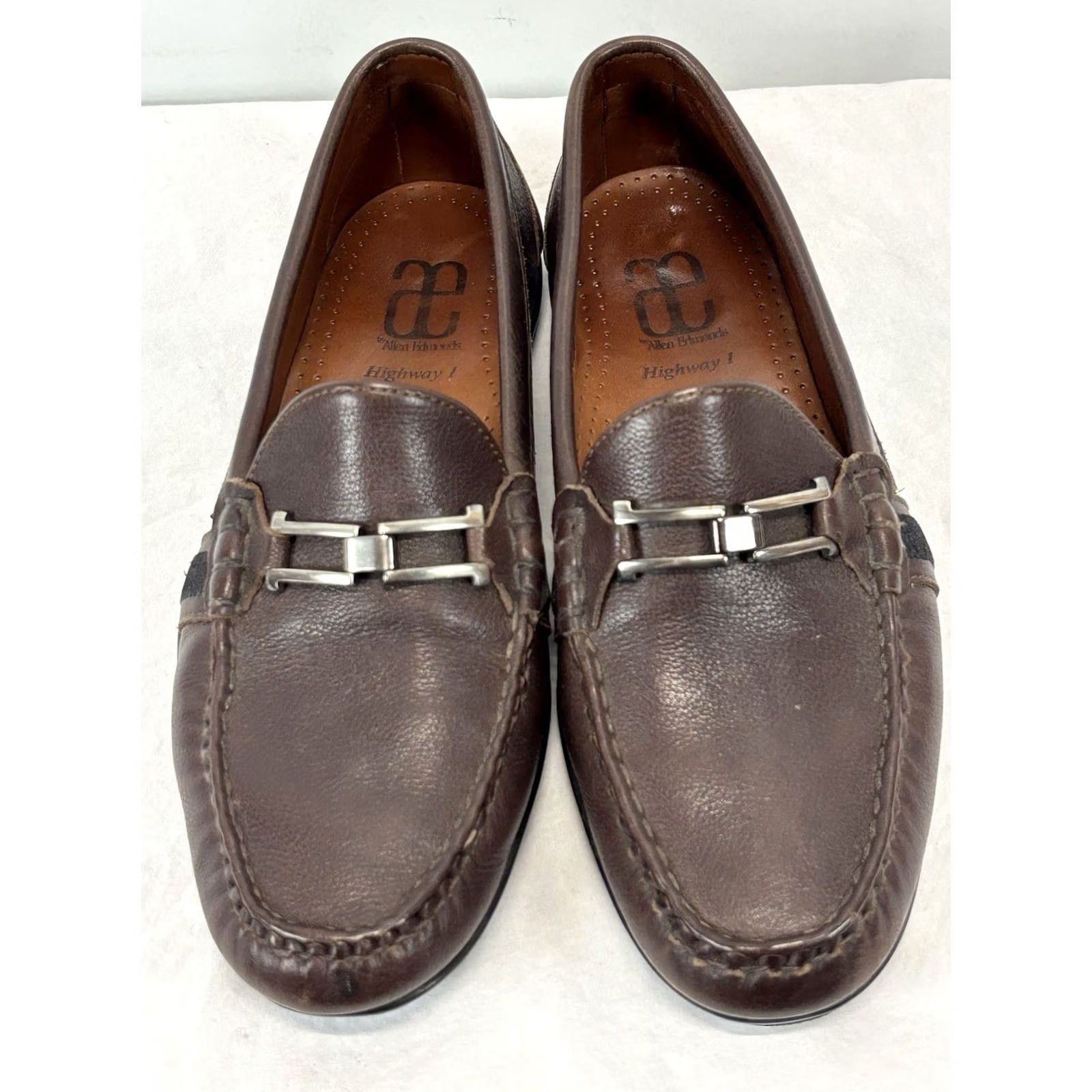 Allen Edmonds Allen Edmonds Highway 1 Casual Horsebit Driving Loafers Brown Leather 7.5 EE Mens Shoes Size US 8 / EU 41 - 3 Thumbnail