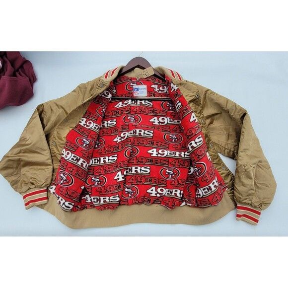 NFL × Vintage Vintage San Francisco 49ers Satin Varsity Jacket Stahl Urban Size US M / EU 48-50 / 2 - 7 Thumbnail