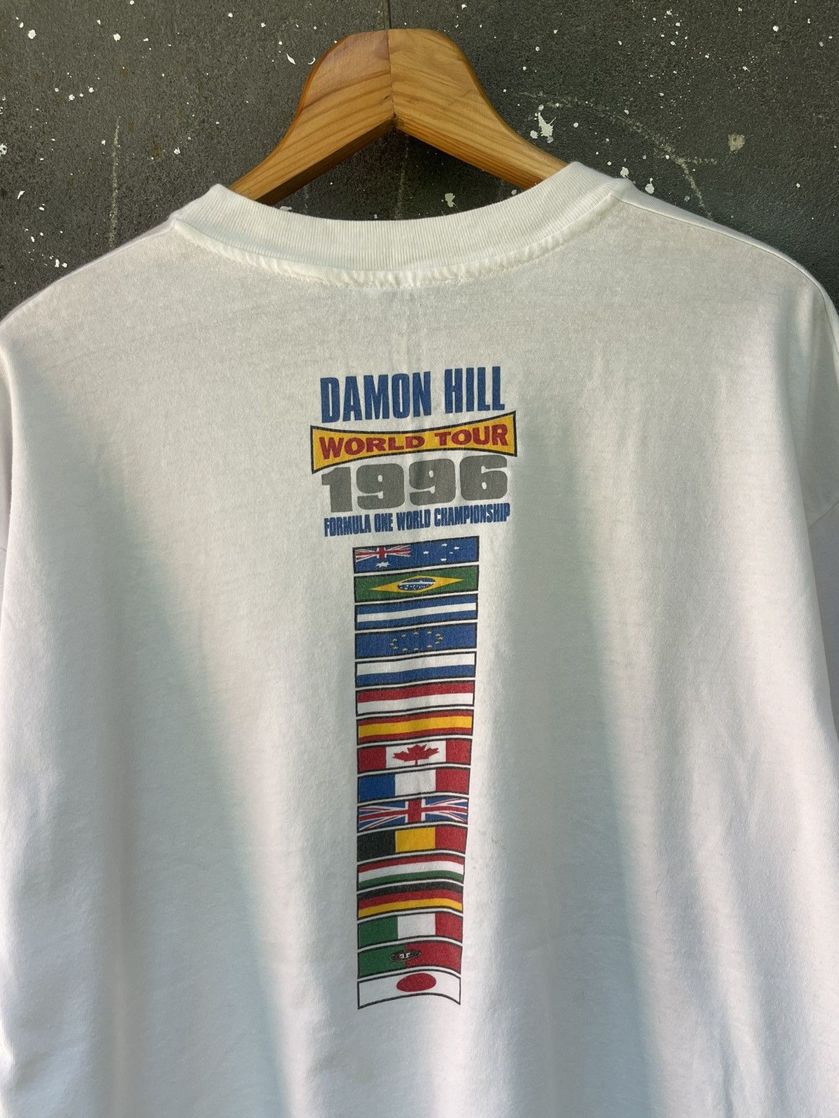 Formula 1 Vintage Damon Hill 1996 World Tour Formula 1 T-Shirt RARE Size US XL / EU 56 / 4 - 5 Thumbnail
