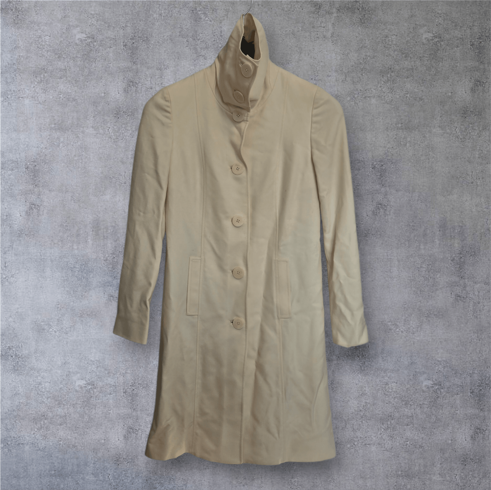 Ralph Lauren Black Label Ralph Lauren Black Label Wool Funnel Neck Coat Size S / US 4 / IT 40 - 1 Thumbnail