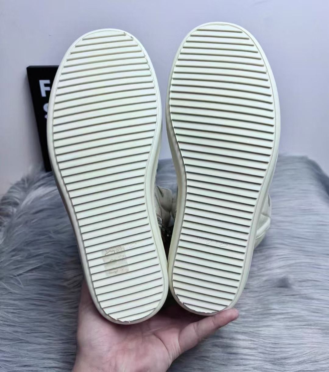 Rick Owens Rick Owens White High Top Sneakers Size US 8 / EU 41 - 4 Thumbnail