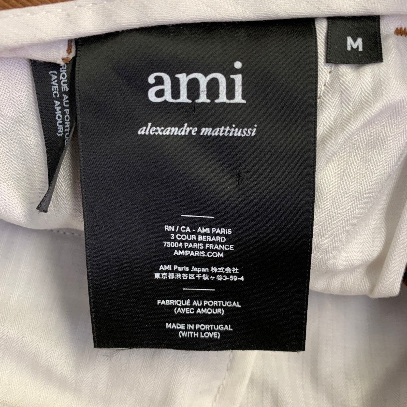 AMI Size M Brown Twill Cotton Tapered Casual Pants Size US 29 - 4 Thumbnail