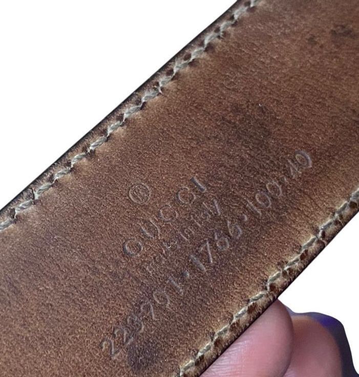 Gucci 💥Delete💥Vintage Gucci Leather Belt Size 46 - 12 Thumbnail