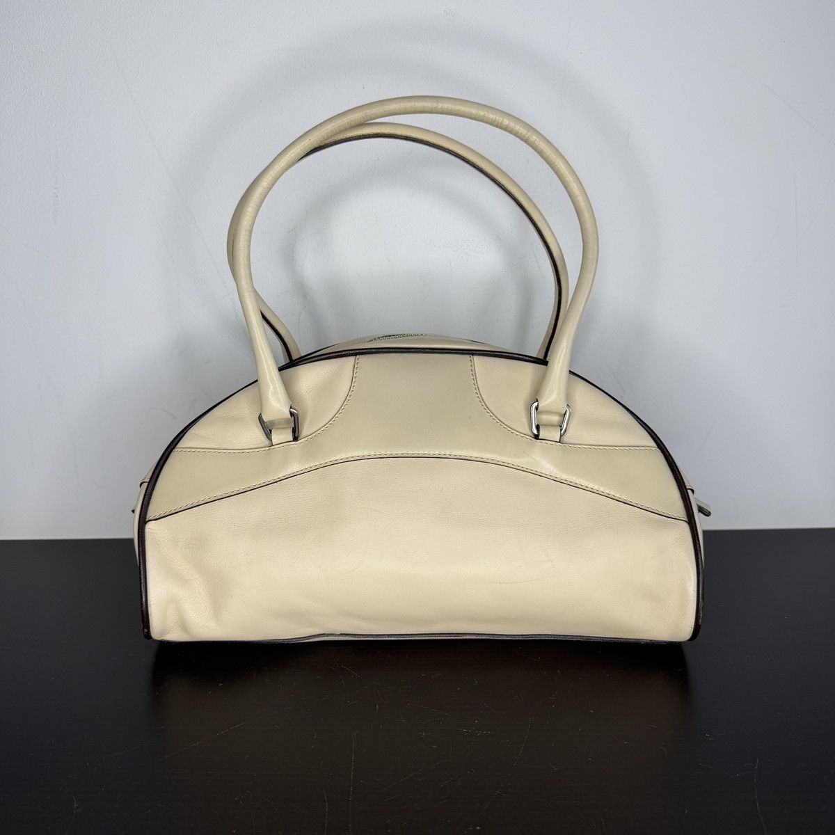 Prada Prada Vintage Leather Bag Beige Size ONE SIZE - 5 Thumbnail